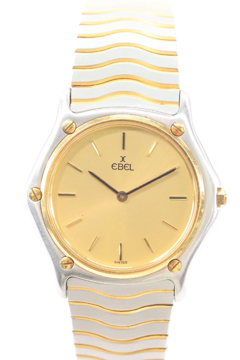 EBEL エベル 181909 クラシックウェーブ クォーツ コンビカラー メンズ 腕時計 5332-HA_画像1