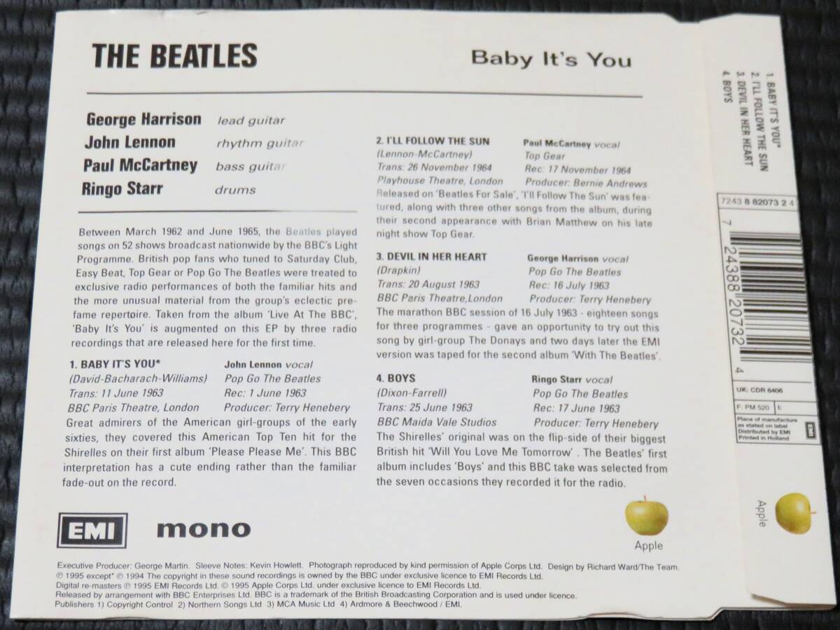 ◆The Beatles◆ ビートルズ Baby It's You ベイビー・イッツ・ユー EP 国内盤 CD ■2枚以上購入で送料無料_画像2