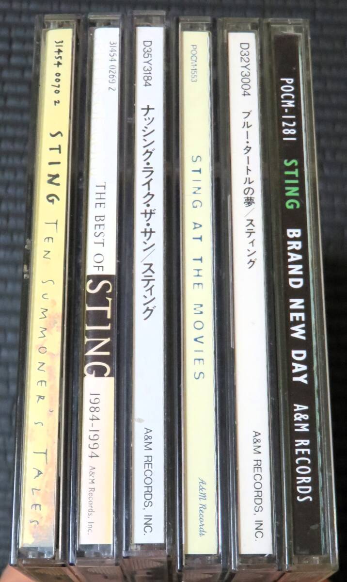 ◆Sting◆ スティング 6枚まとめて 6枚セット 6CD ...Nothing Like The Sun, Ten Summoner's Tales, Fields Of Gold 送料無料