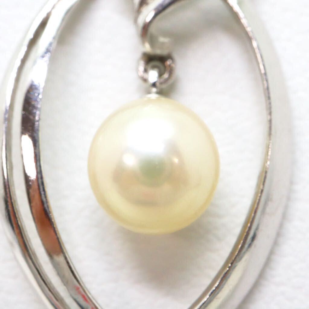 ＊MIKIMOTO(ミキモト)K14WGアコヤ本真珠ペンダント＊m 4.6g 44.0cm pearl jewelry pendant EB5/EB8_画像5