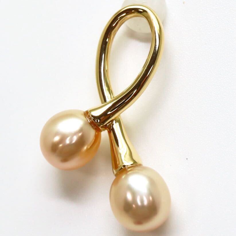 良品!!＊TASAKI(田崎真珠)K18本真珠ペンダントトップ＊m 1.1g パール pearl jewelry pendant DF5/DF5_画像2