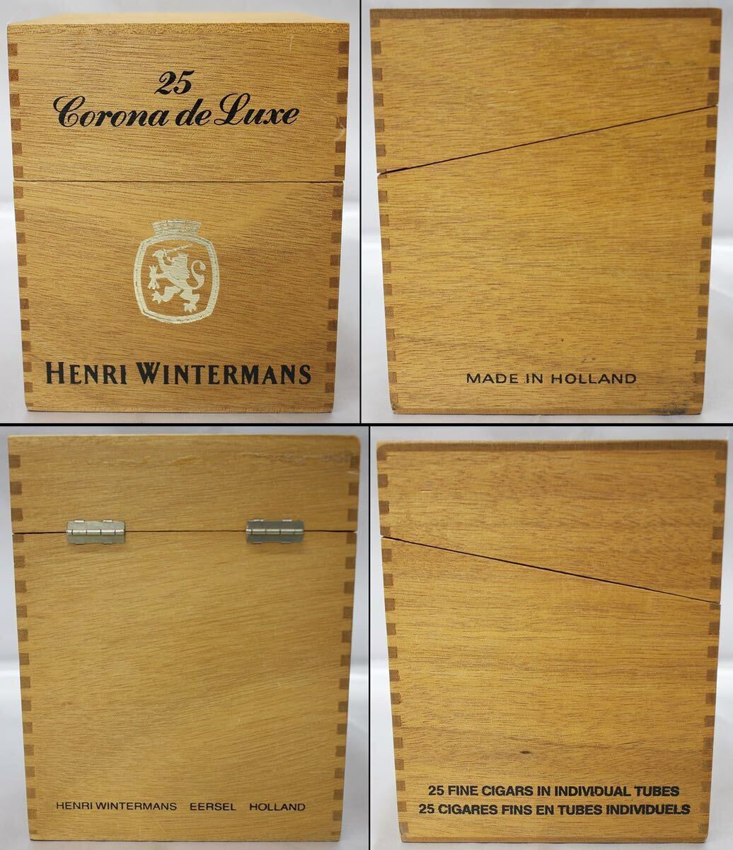 ☆現状お渡し HENRI WINTERMANS ヘンリー ウィンターマンズ corona de Luxe シガーボックス 葉巻ケース☆60サイズ☆_画像2