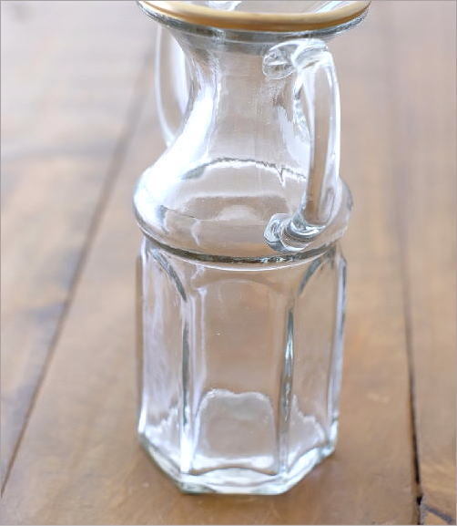 花瓶 花びん ガラスベース フラワーベース おしゃれ ガラス 花器 ハンドル付き 透明 シンプル インドの吹きガラスベース B_画像5