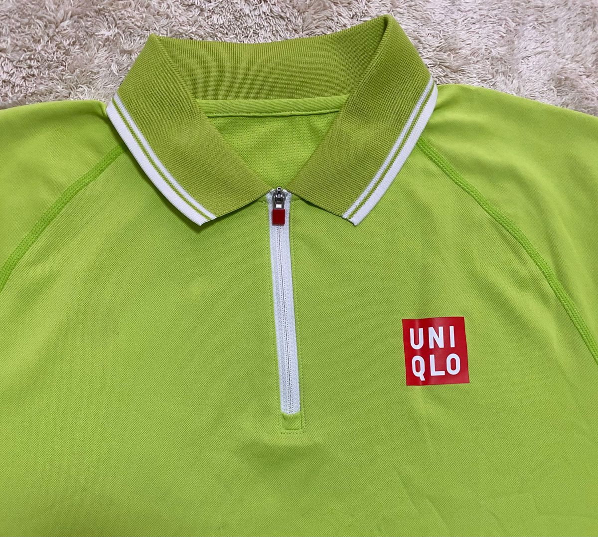 UNIQLO ユニクロ ドライEXポロシャツ ハーフジップタイプ 錦織圭選手 着用モデル Mサイズ