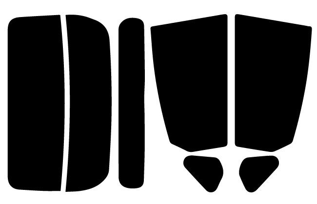 【ノーマルスモーク透過率5％】 トヨタ プリウス (30系 ZVW30) カット済みカーフィルム リアセットの画像4