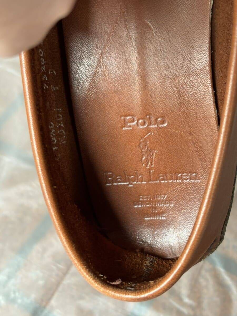  Ralph Lauren ラルフローレン　スリッポン　ローファー　ドライビングシューズ　10.5D_画像6