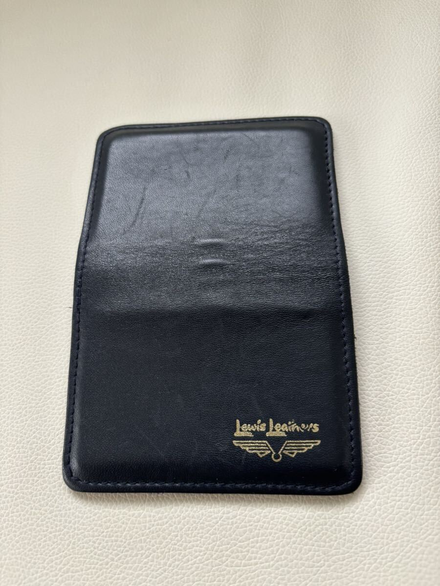 Lewis leather ルイスレザー　カードケース 青_画像5