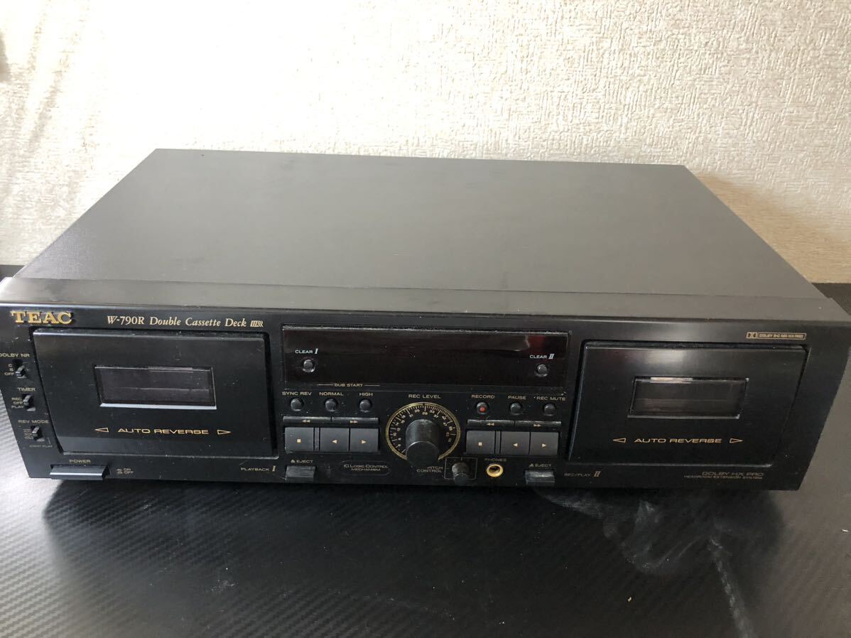TEAC Teac double cassette deck W-790R Dub spool audio equipment 