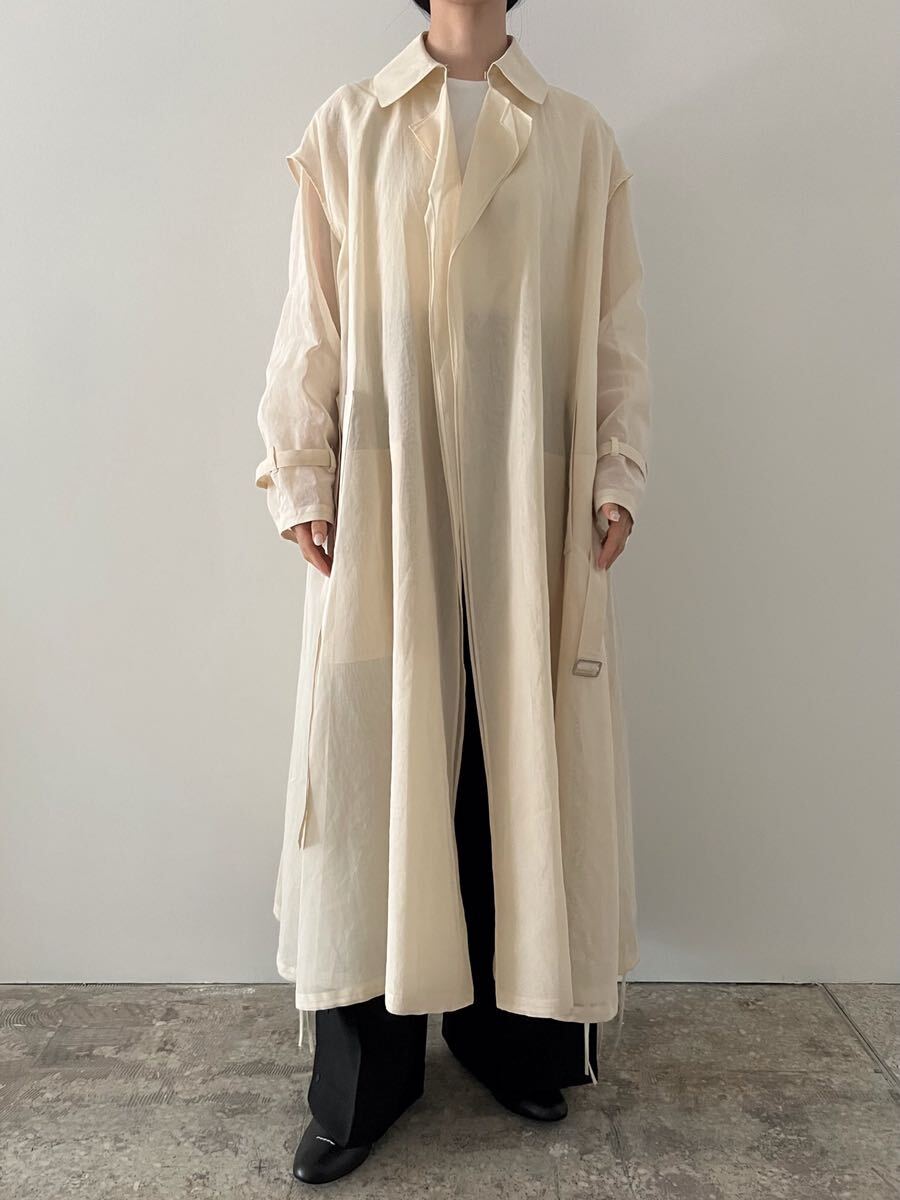 TENNE HANDCRAFTED MODERN ton hand k rough tedo modern 2022SS LAYERED TRENCH COAT trench coat regular price 79.200 jpy 