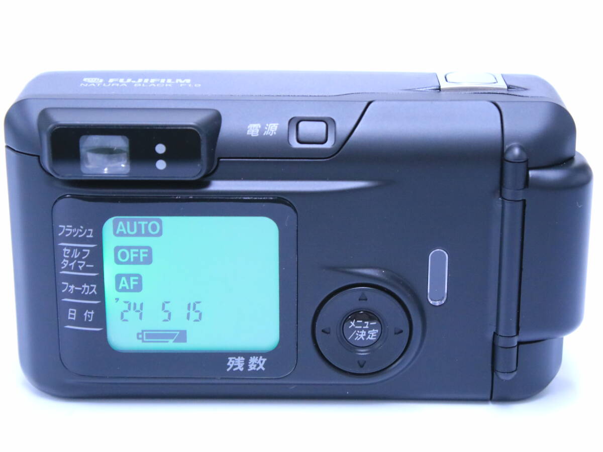 あ//A7552 35mmフィルムコンパクトカメラ FUJIFILM NATURA BLACK F1.9 フジフィルム　ナチュラルブラックF1.9 動作品_画像4