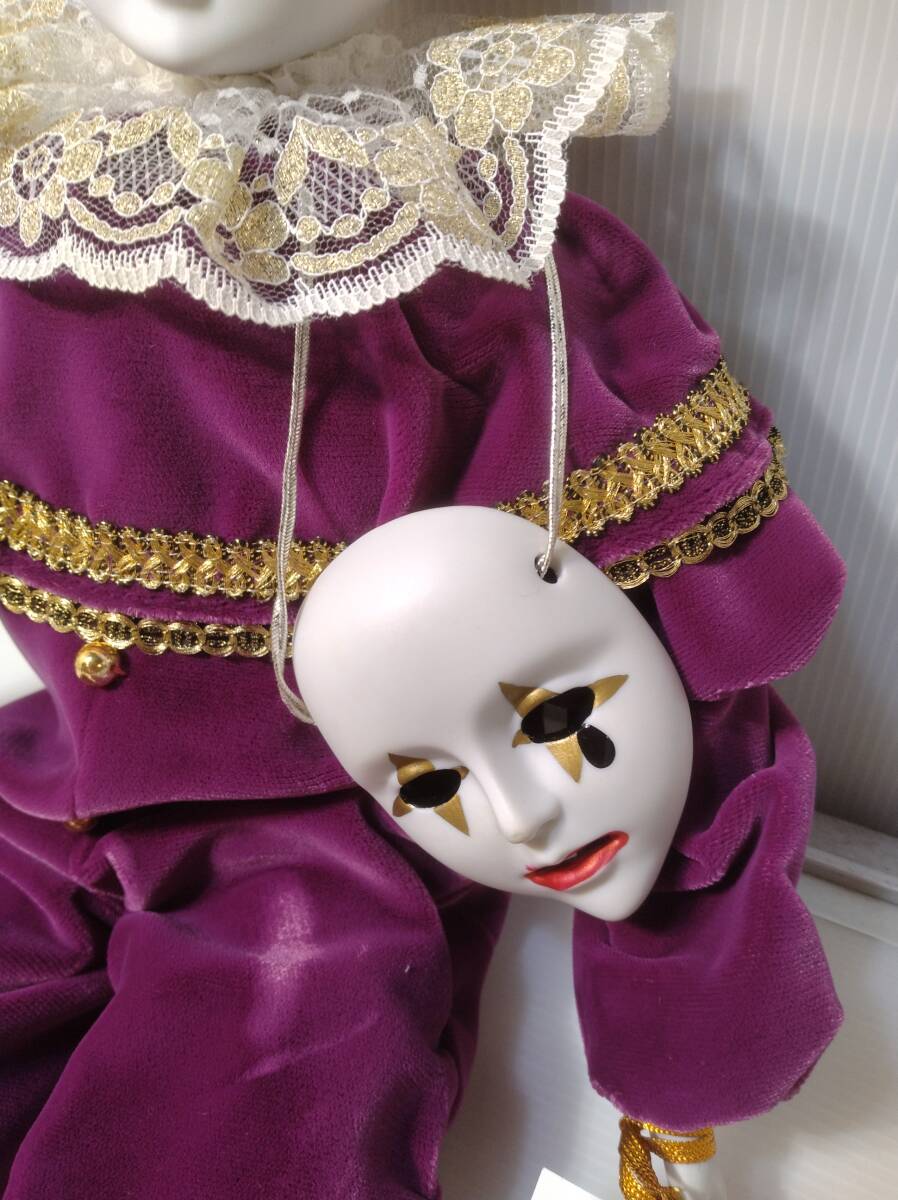 a//.H1539 Sankyo White Clown белый Crown фарфоровая кукла керамика piero кукла 