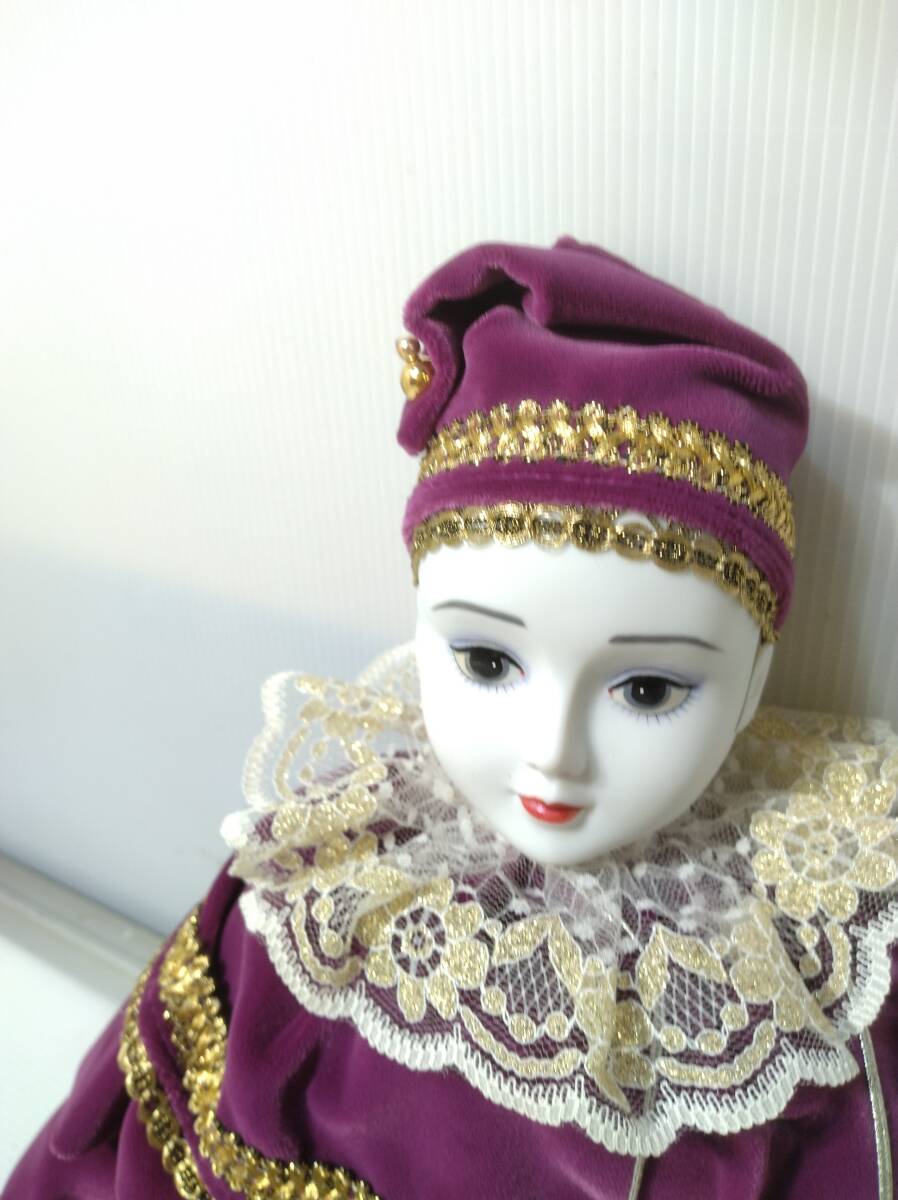 a//.H1539 Sankyo White Clown белый Crown фарфоровая кукла керамика piero кукла 