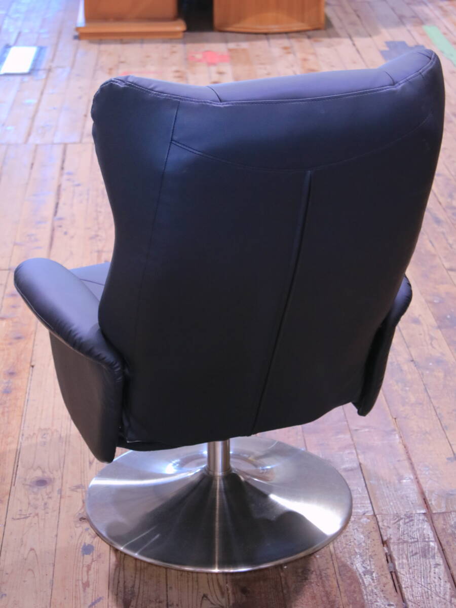 a//A7493 [ superior article ] reclining personal chair rotary ottoman attaching imitation leather one person for 