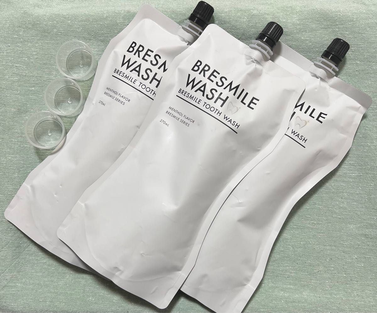 BRESMILE WASH ブレスマイルウォッシュ 新品未開封3袋　計量カップ付　270ml