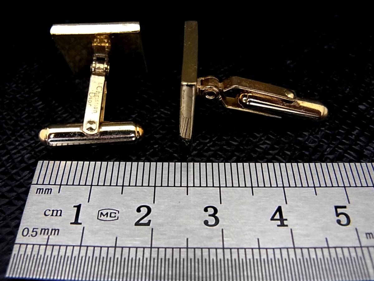 # beautiful goods #N0590[Dior] Dior [ Gold * silver ]# cuffs!& tiepin * necktie pin!