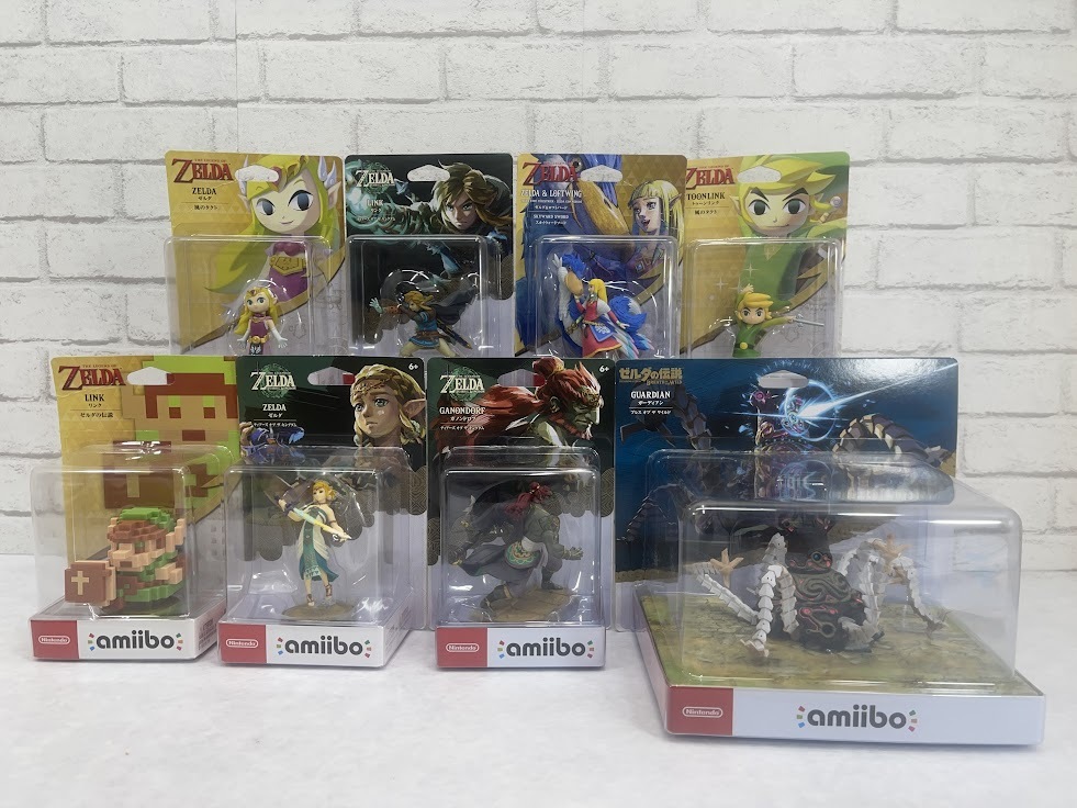 ◎396【未開封】【1円～】ゼルダの伝説シリーズ amiibo アミーボフィギュア まとめ売り 8個セット トゥーンリンク ガノンドロフ リンク_画像1