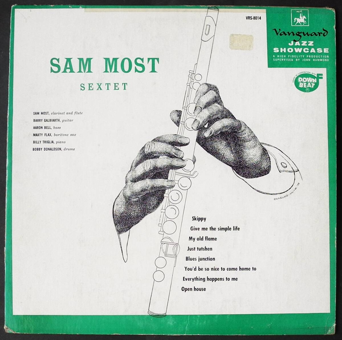 ☆☆　オリジナル貴重盤　SAM MOST sextet / VANGUARD VRS-8014 black 10inch DG☆☆_画像1