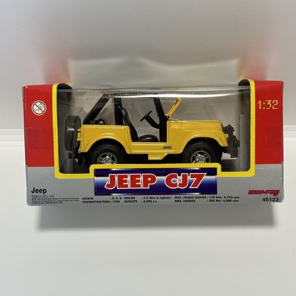 【未開封】New-ray/ニューレイ S=1/32/JEEP CJ7/ジープ/イエロー/k6051011_画像3