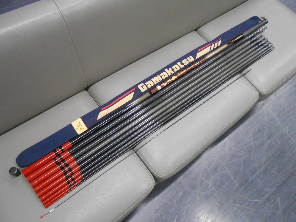 【メーカー直売】の商品をすべて がまかつ名竿 鮎竿 中古のお品 がま鮎ビンテージ泳がせ専用110 アユ竿