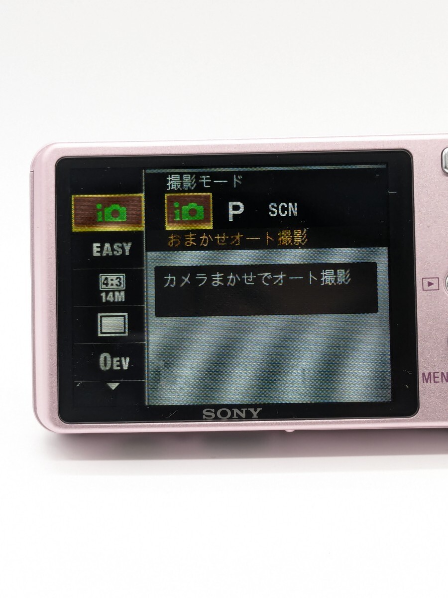 美品 SONY コンパクトデジタルカメラ DSC-W350D ピンクローズ Cyber-shot サイバーショット ソニー コンデジ_画像9
