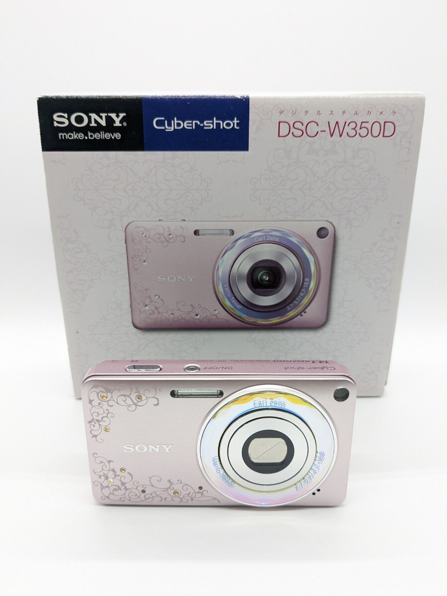 美品 SONY コンパクトデジタルカメラ DSC-W350D ピンクローズ Cyber-shot サイバーショット ソニー コンデジ_画像10