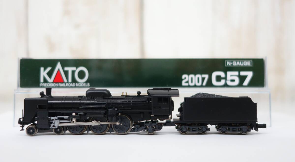 レトロコレクション　当時物 　Nゲージ　鉄道模型 ＊KATO カトー＊2007 C57 蒸気機関車 ＊株式会社　関水金属　＊N-GAUGE Steam Locomotive_画像1