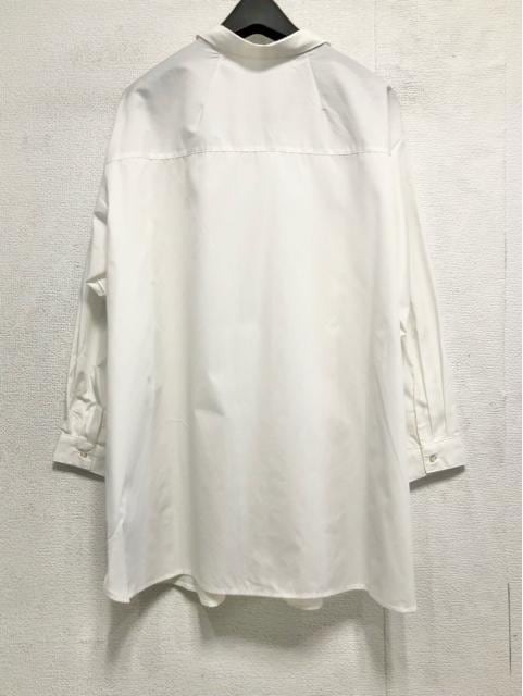 新品☆3L白系♪きれいめスキッパーシャツ♪ゆったり体型カバー♪わけあり☆b759
