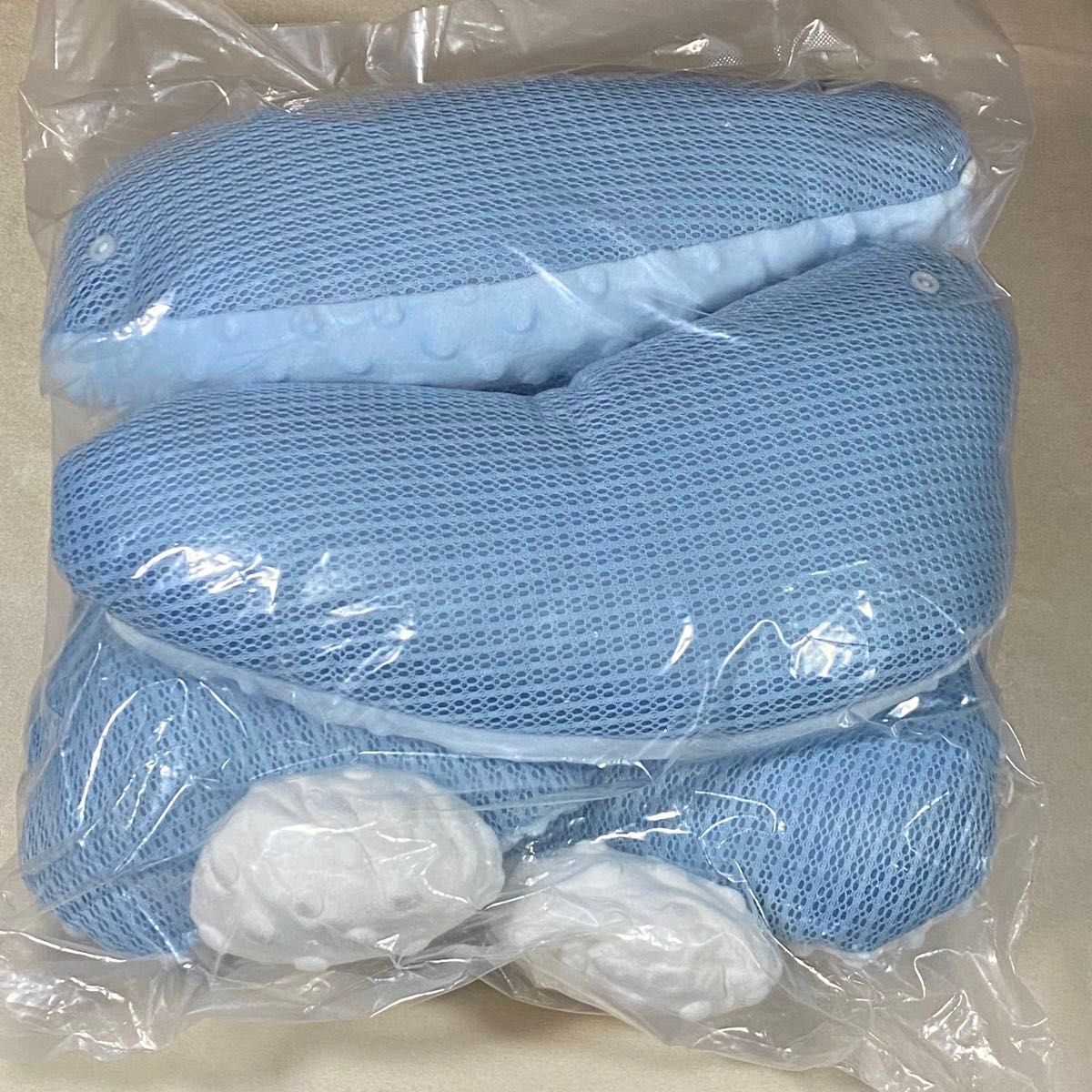 JPSpiritus ベビー枕 抱き枕 脱着可能セット 赤ちゃん 枕 乳児 赤ちゃん枕 ベビーまくら 赤ちゃん まくら 水色