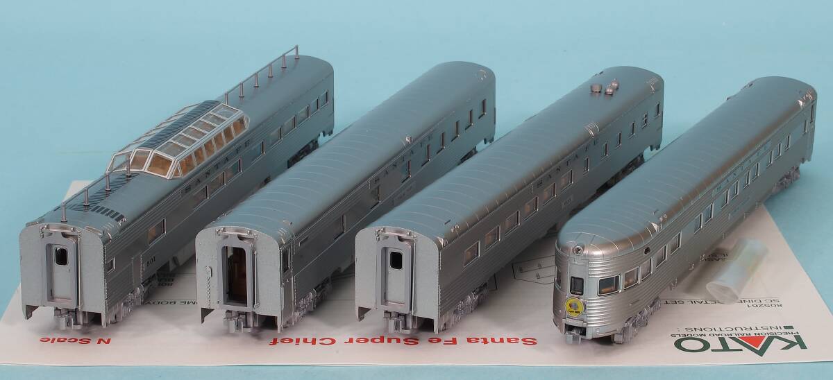 KATO AT&SF Super Chief 4Car Set A_画像7