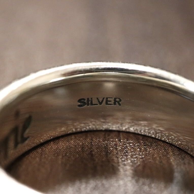 SILVER печать Trinitytoliniti кольцо кольцо примерно 18 номер аксессуары серебряный T31