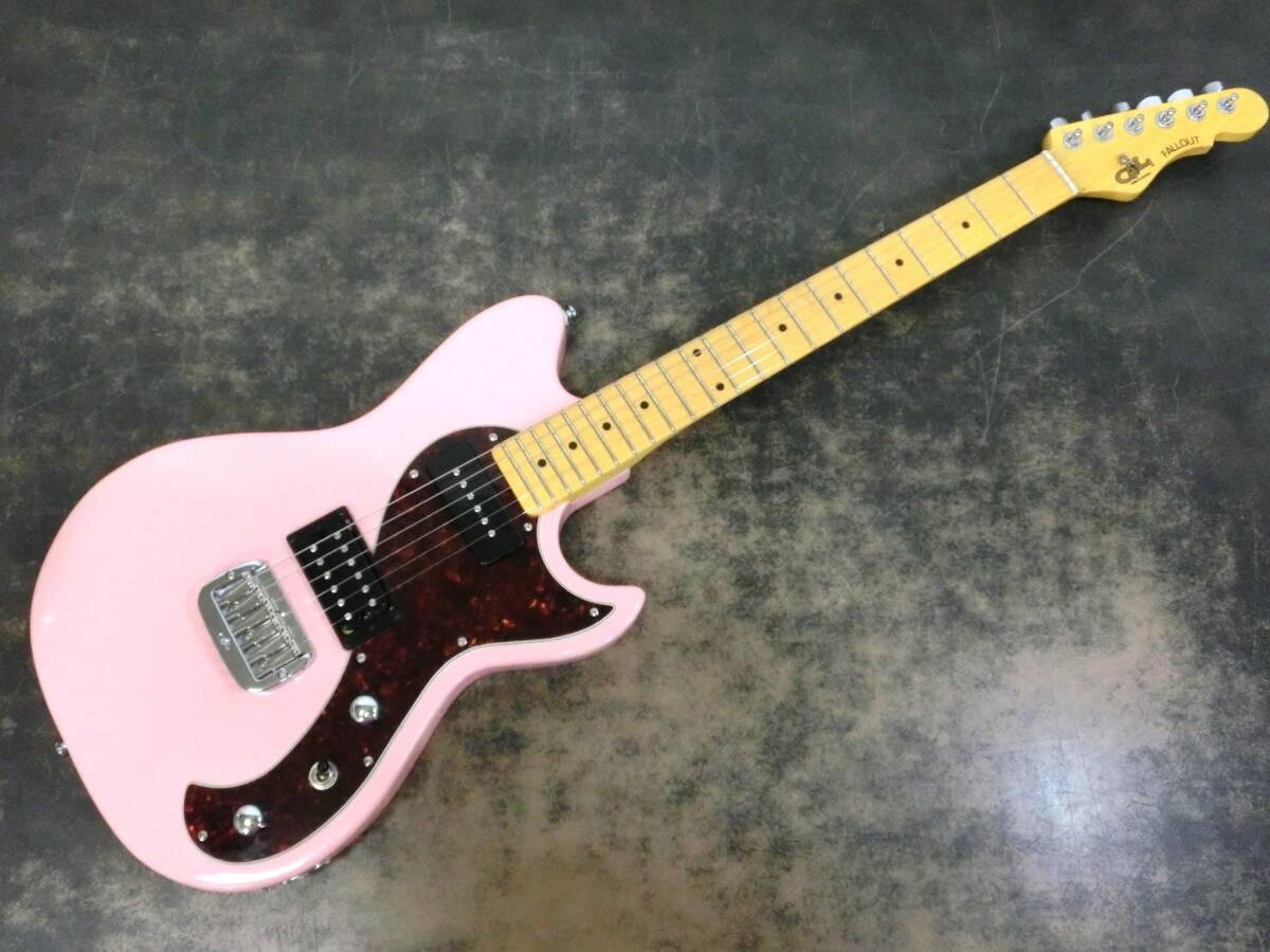 ☆美品 G&L ジーエル Tribute Series FALLOUT エレキギター ピンク 純正ギグバッグ付き◆_画像2