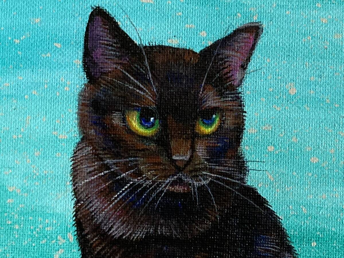 Yahoo!オークション - 黒猫 絵画 アクリル画 ネコ インテリア 真 Yahoo!オークション - 黒猫 絵画 アクリル画 ネコ インテリア 真