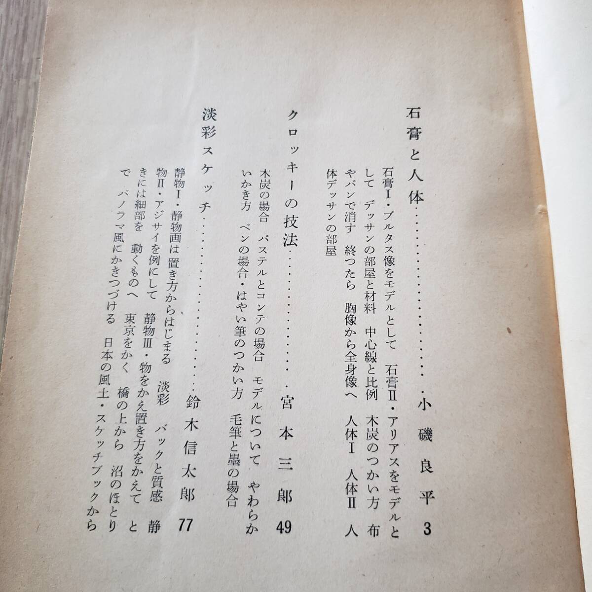 デッサンの技法 小磯良平 宮本三郎 鈴木信太朗 美術出版社 古書 昭和30年_画像2