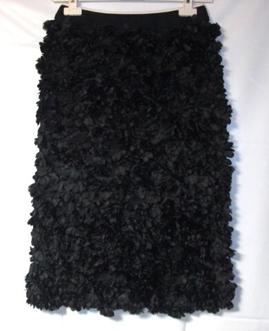 SALE! 参考上代323000円・マルニ MARNI  レディース 黒デザインスカート・サイズ38・未使用ですの画像1