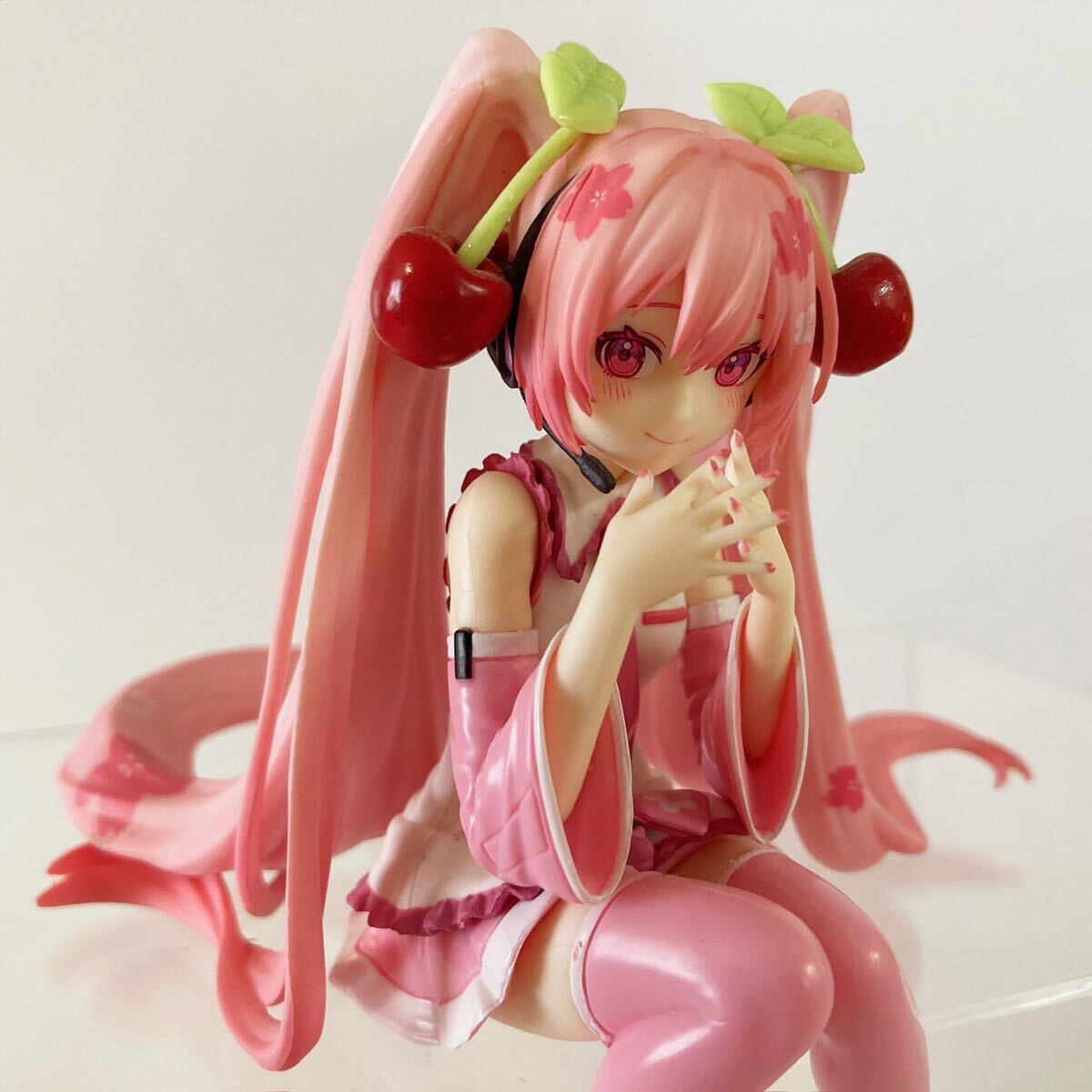 美品■ぬーどるストッパーフィギュア 桜ミク2023 Hatsune Miku Noodle Stopper Figure Sakura Miku 2023 FuRyu_画像1