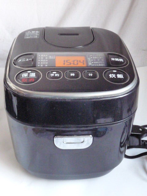 アイリスオーヤマ Smart Basic RC-MA30AZ-B ◆3合 ジャー炊飯器_画像1