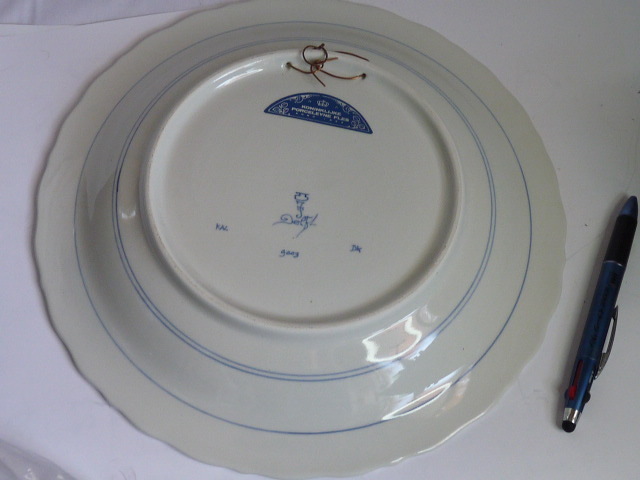 ROYAL DELFT Royal Dell fto plate φ29.5cm*. тарелка украшение тарелка Dell fto голубой Голландия KONINKLIJKE PORCELEYNE FLES