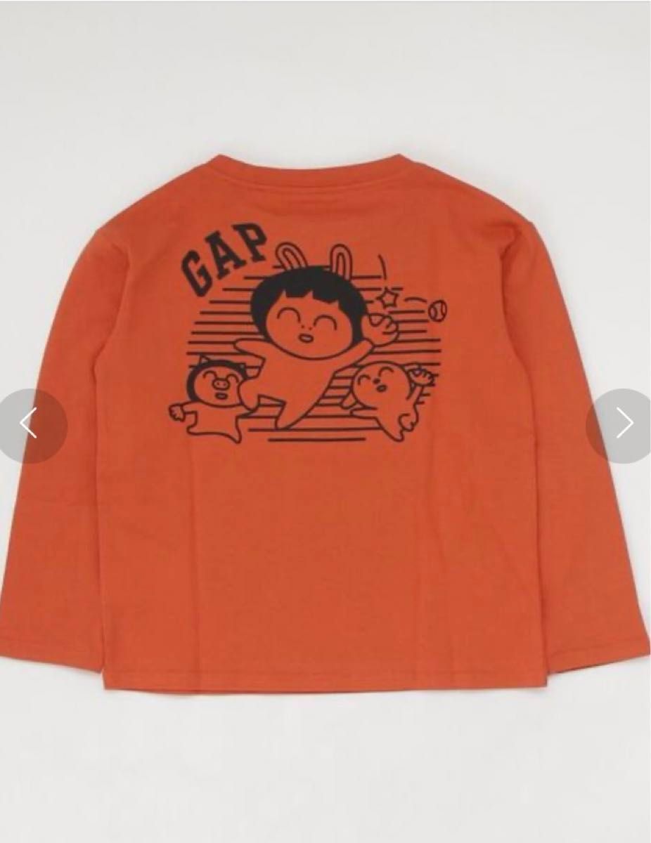 《値下げ》★新品タグ付き★【gap】HOZO ロングスリーブTシャツ ユニセックス　アクティブオレンジ　キッズXL