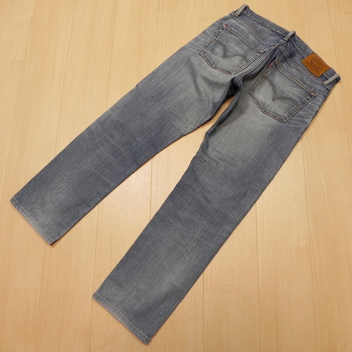 -785★ Levi's リーバイス 705 W32 ストレッチ デニムパンツ ジーンズ 古着 ユーズド加工 即決 ★_画像2