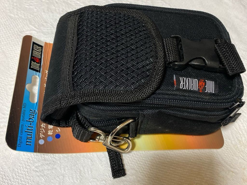  digital camera carryig bag shoulder bag belt bag combined use type storage with pocket cloth made pouch body bag unused tag attaching 