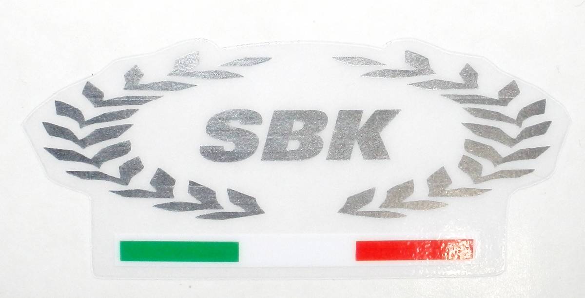 DUCATI/ドゥカティ SBK（スーパーバイク）リース ステッカー（シルバー）_画像1