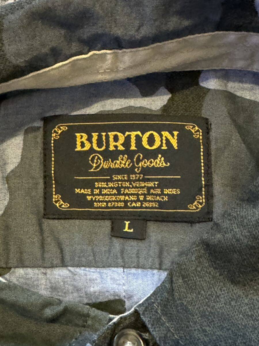 ☆古着☆BURTON 薄手長袖シャツ　Lサイズ☆_画像3