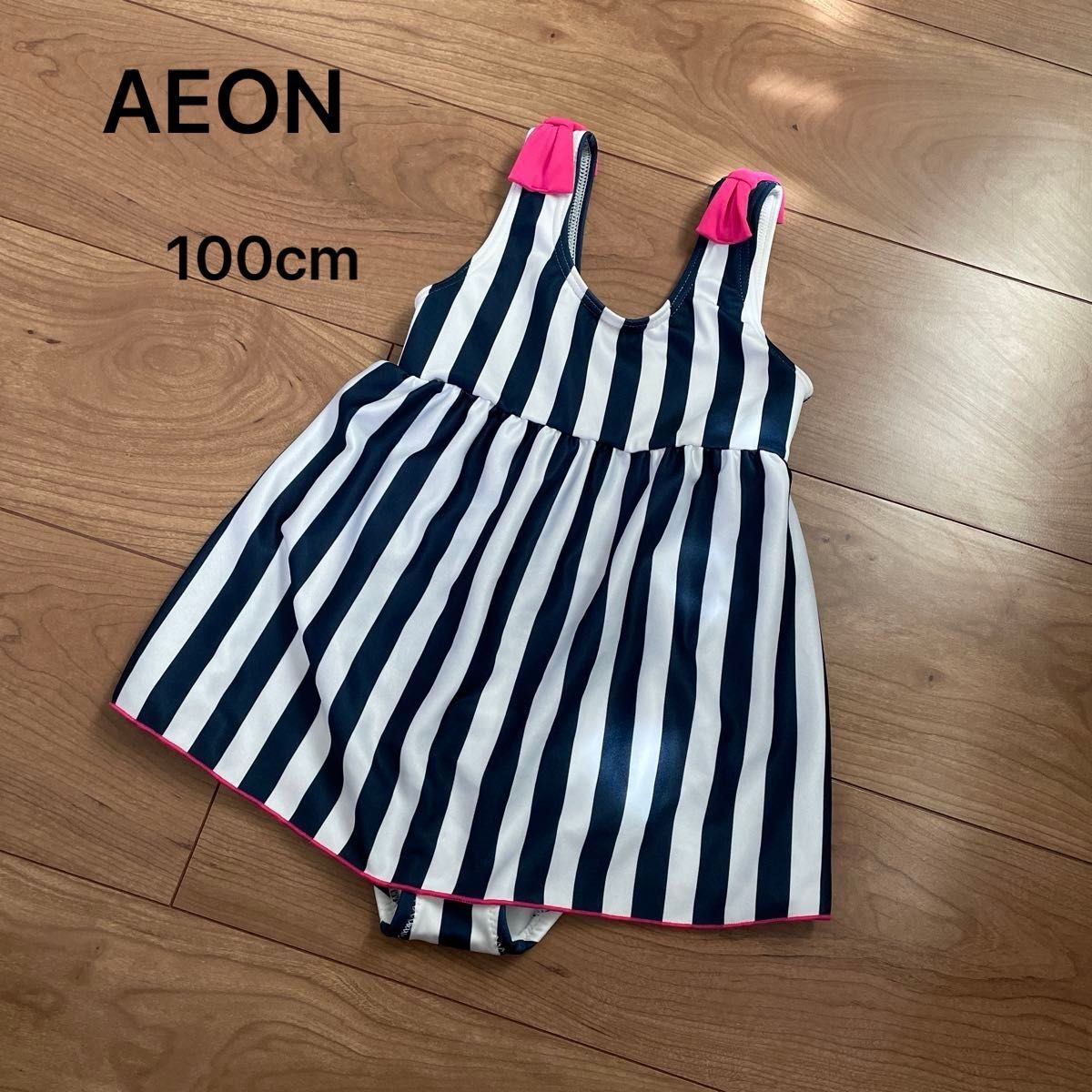 AEON 女の子 ワンピース 水着 スイムウェア  100cm