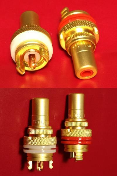  high-end type * original copper specification RCA Jack 4 piece set ( original copper core + gilding )③