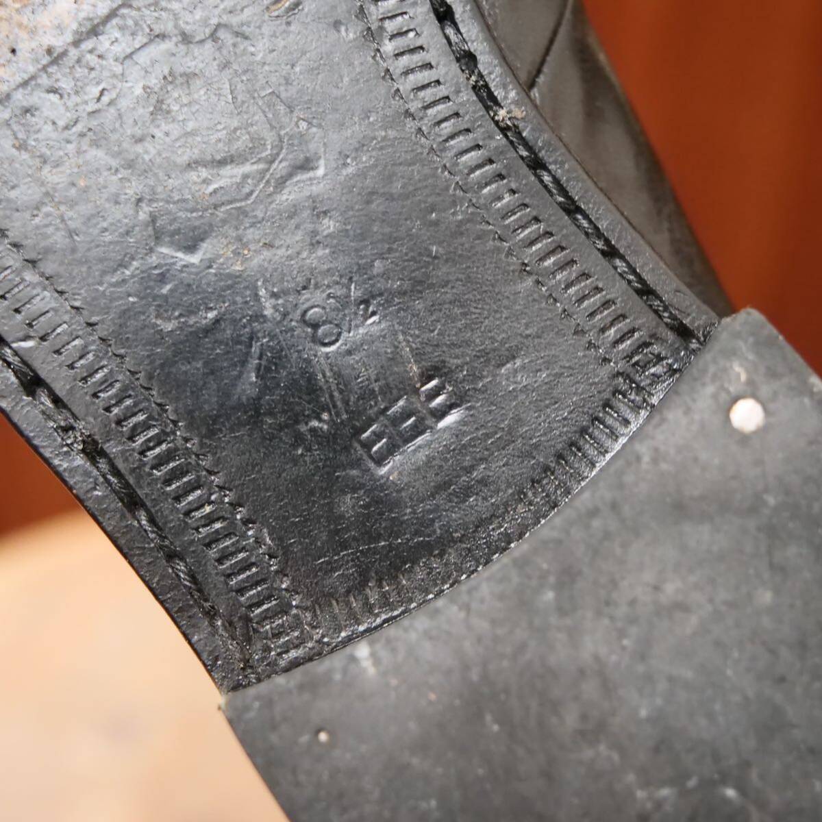 極美品◎【SPARTACUS】スパルタカス イントレチャートコンビローファー ブラック UK8.5 27cm ビジネスカジュアル メンズシューズ 革靴の画像7