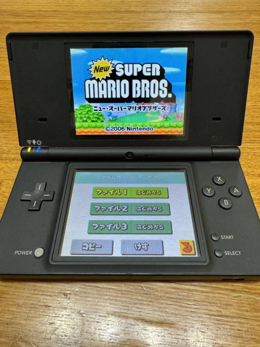  прекрасный товар Nintendo DSi корпус nintendo рабочее состояние подтверждено soft имеется Nintendo черный Mario Brothers персик Taro электро- металлический 