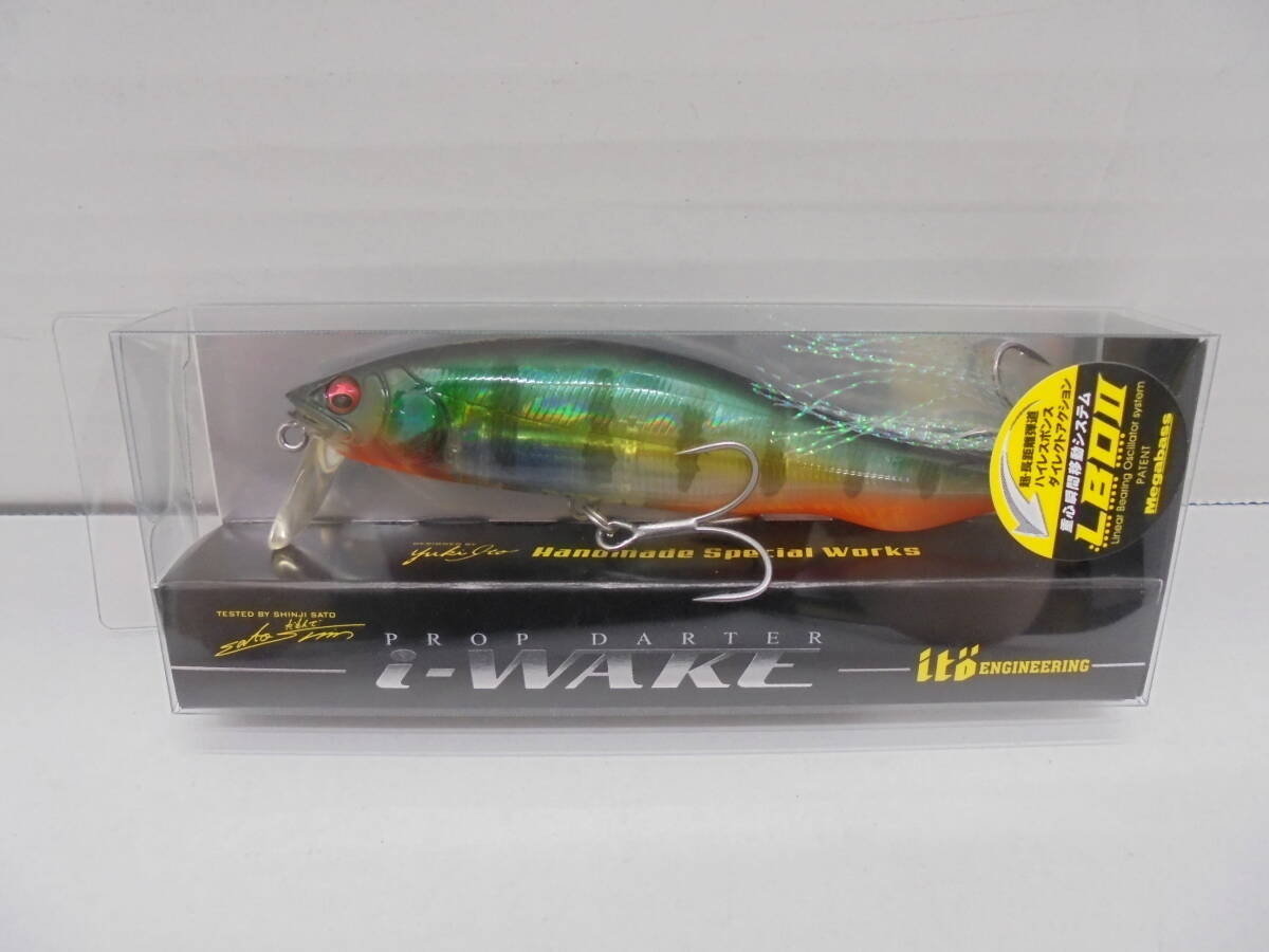 8187・Megabass/メガバス PROP DARTER/プロップダーター i-WAKE SP-C GPレッドフィンパーチ ルアー 未使用品_画像1