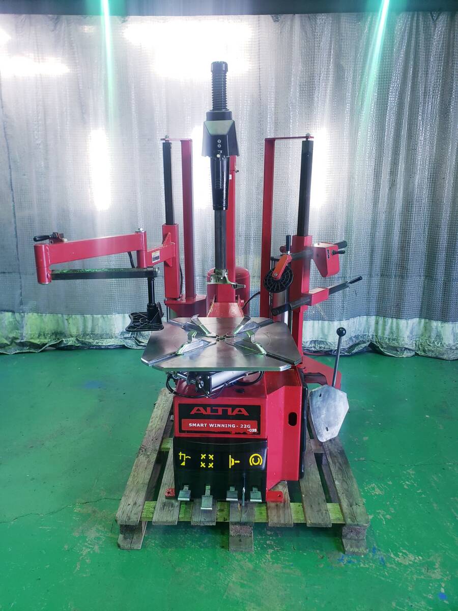 * used tire changer Altia Ono . machine . Smart ui person g-22G-03S WS3299-9003 applying wheel diameter 10~22in both sides support helper 