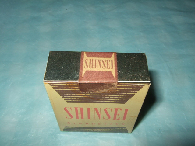  tin plate [....] sample | not for sale cigarettes SHINSEI retro smoke . package cigarettes sample both cut . self . machine dummy 