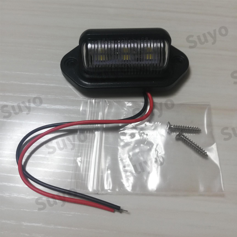 ライセンスランプ ナンバー灯 ワークライト 汎用 LED 12V 24V 6連 バックライト テールランプ 作業灯 サイドマーカー ダンプ トラック 路肩_画像6